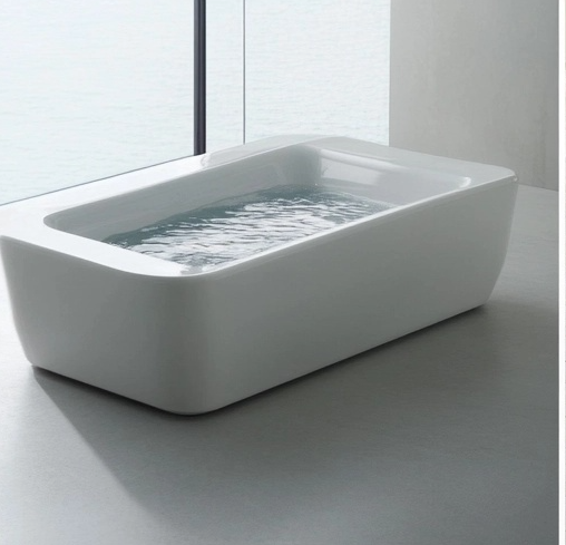 Luxury White Rectangular Cold Plunge Tub – Premium Recovery & Wellness