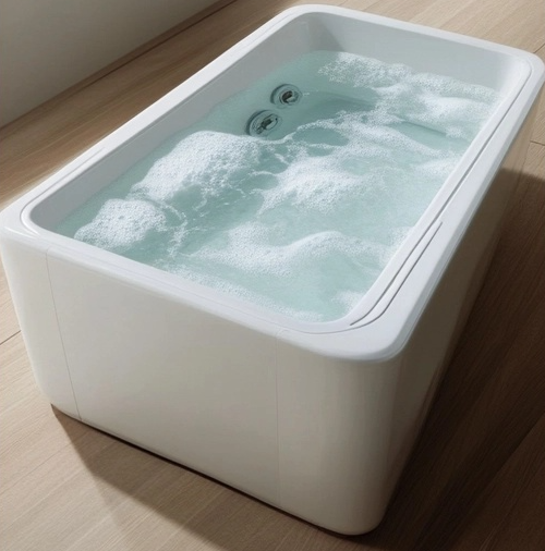 Luxury White Rectangular Cold Plunge Tub – Premium Recovery & Wellness