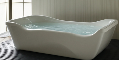 Premium Rectangular Cold Plunge Tub – Modern White Design